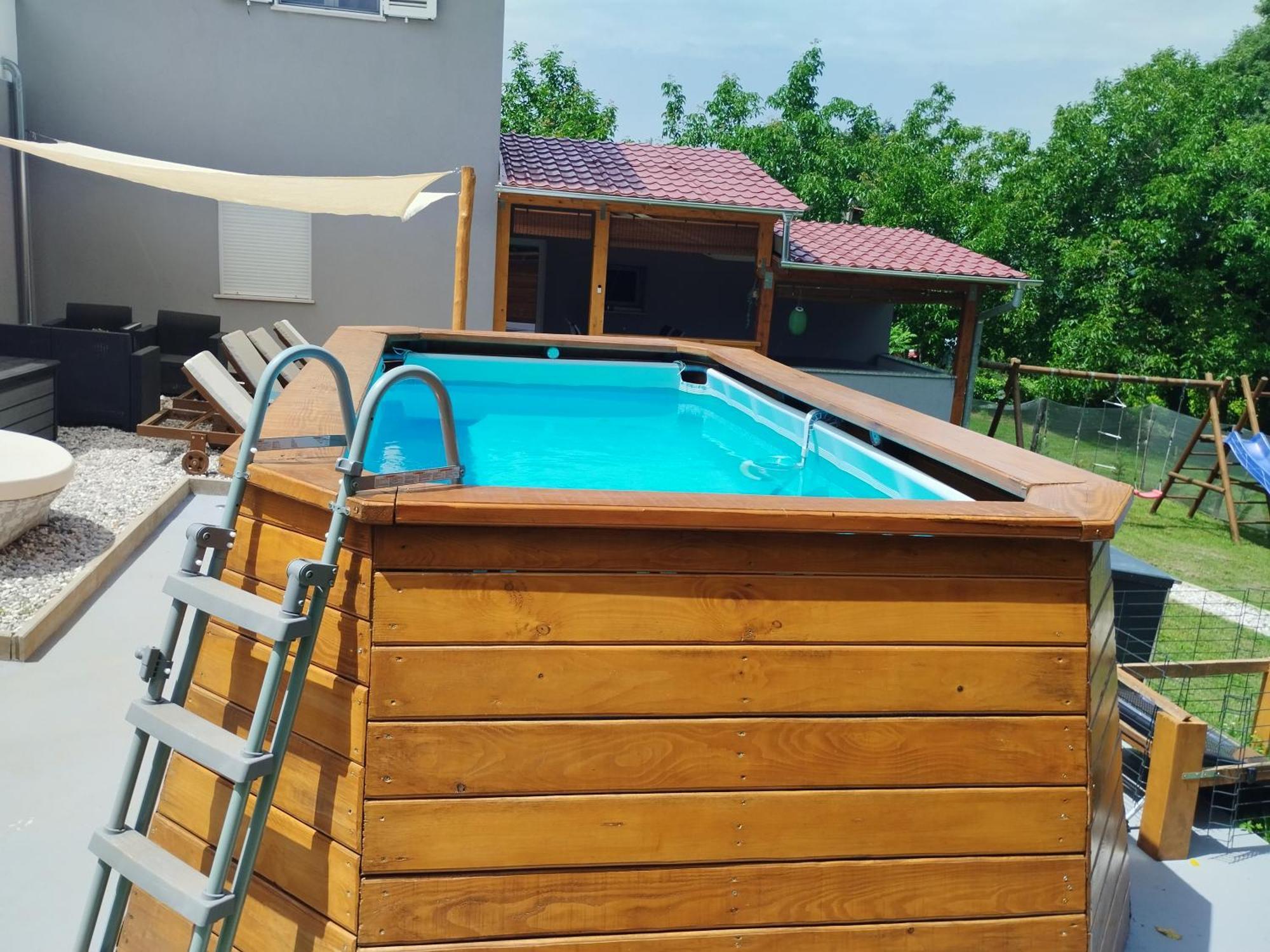Apartman Goga With Pool And Jacuzzi Labin  Bagian luar foto